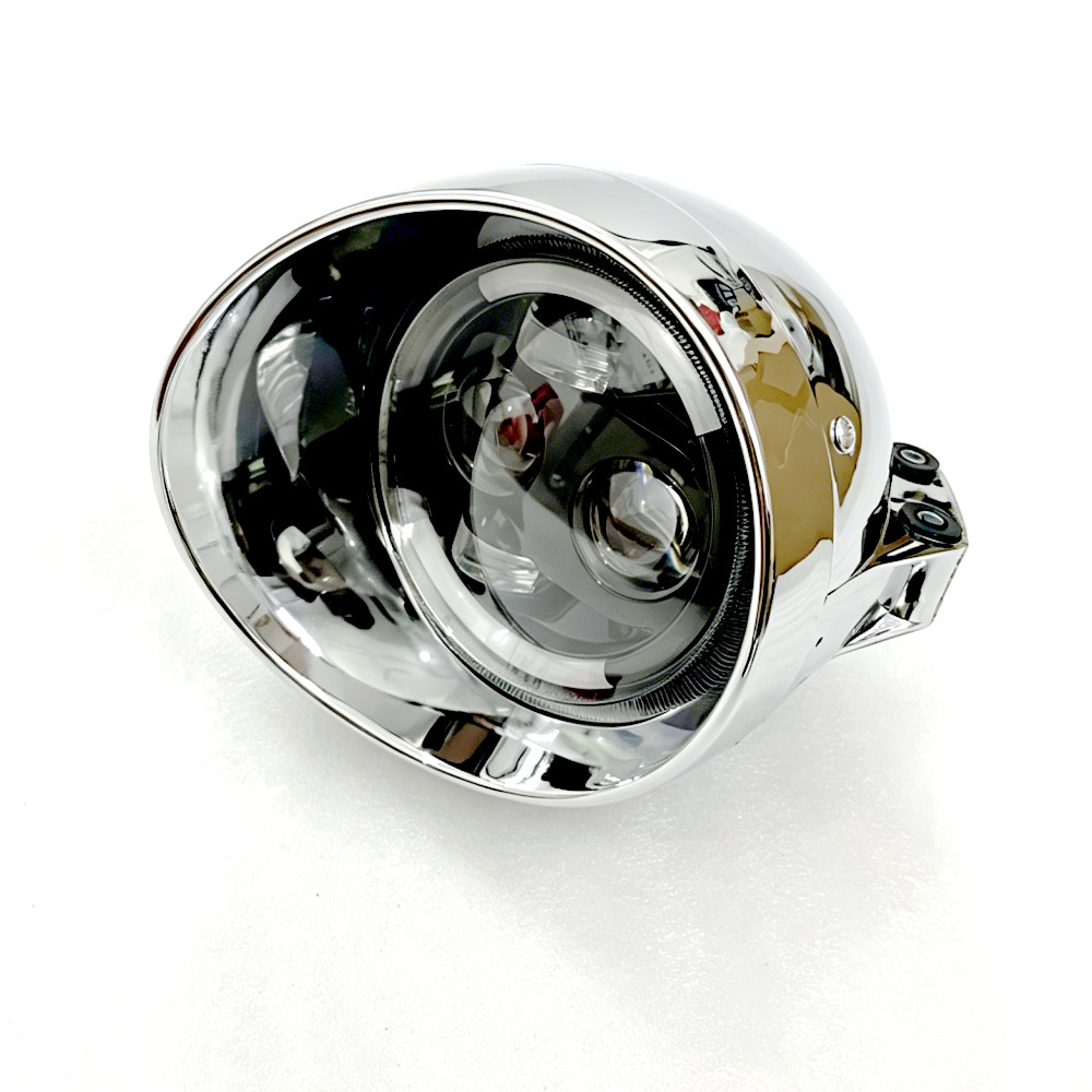 Universal Motorcycle Led Headlight Projector - Phare LED universel rétro 12V pour
