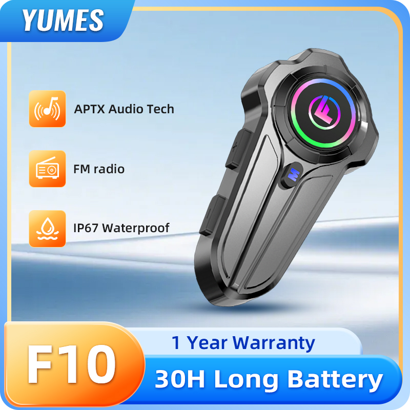 Full Face Motorcycle Helmet With Bluetooth - YUMES F10 Casque Bluetooth pour moto,