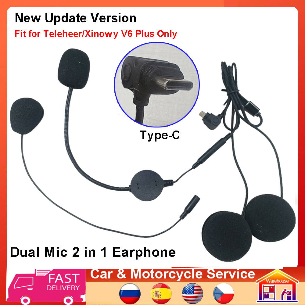 Full Face Motorcycle Helmet With Bluetooth - Haut-parleur pour casque de moto, Type