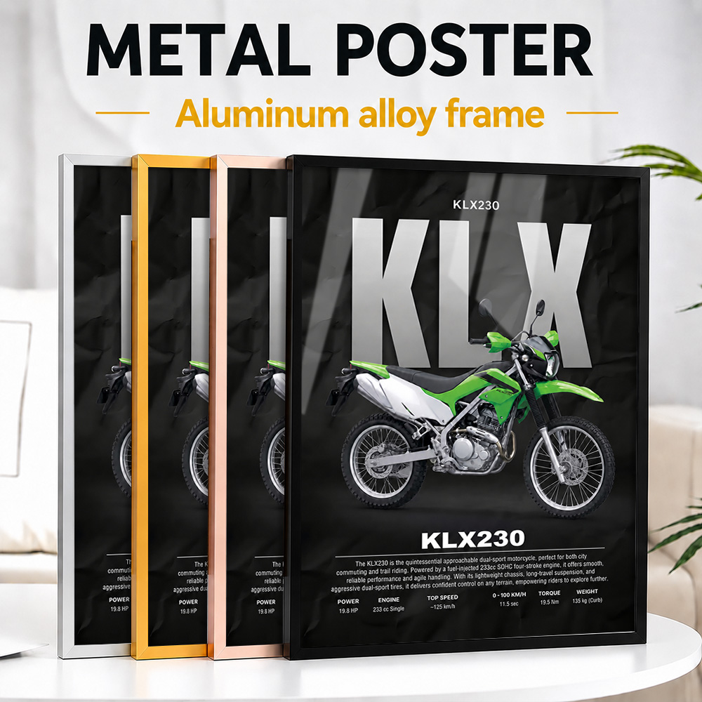 Riding Gear - Affiche métallique personnalisée de moto double