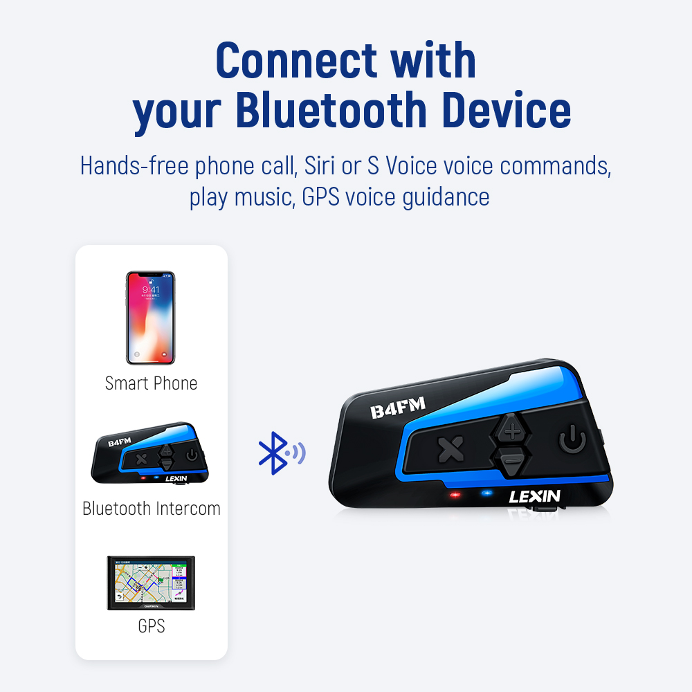 Lexin B4FM-X pour 10 Motocycli - Full Face Motorcycle Helmet With Bluetooth avis et prix