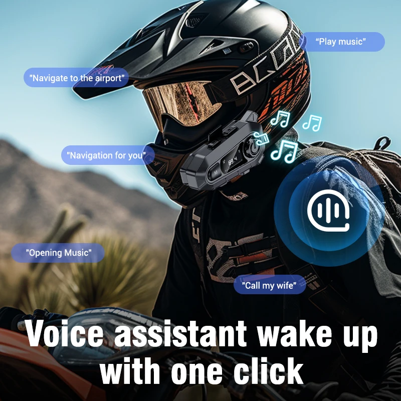 Casque Intercom Bluetooth 5.3  - Full Face Motorcycle Helmet With Bluetooth avis et prix