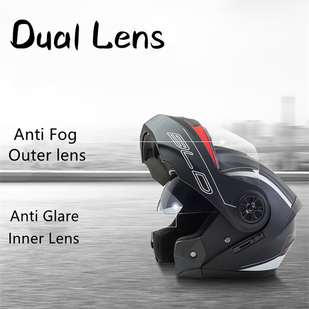 Casque de moto modulaire à Dou - Modular Flip Up Motorcycle Helmet Dot Approved avis et prix