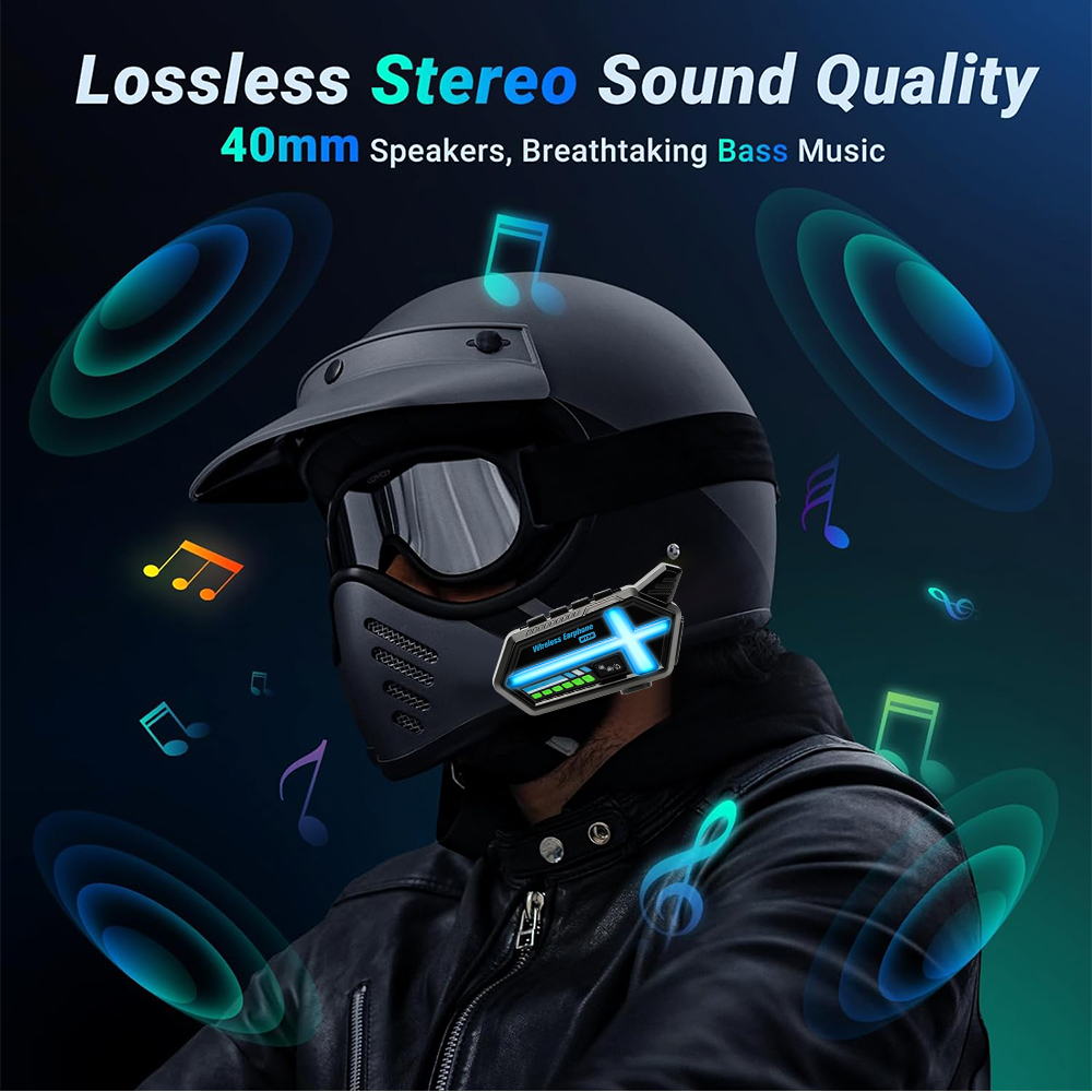 KEBIDUMEI BT26 casque casque h - Full Face Motorcycle Helmet With Bluetooth avis et prix
