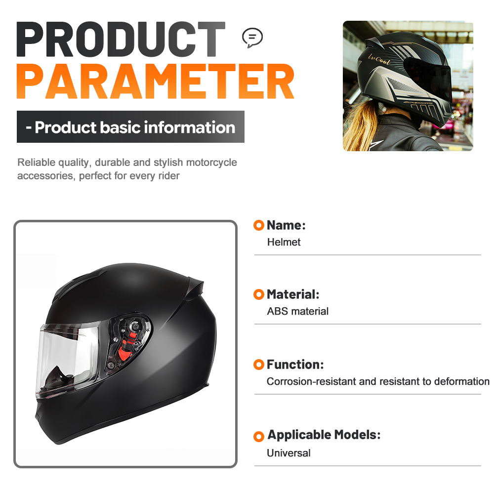 Casque de moto intégral élégan - Dual Visor Motorcycle Racing Helmet avis et prix