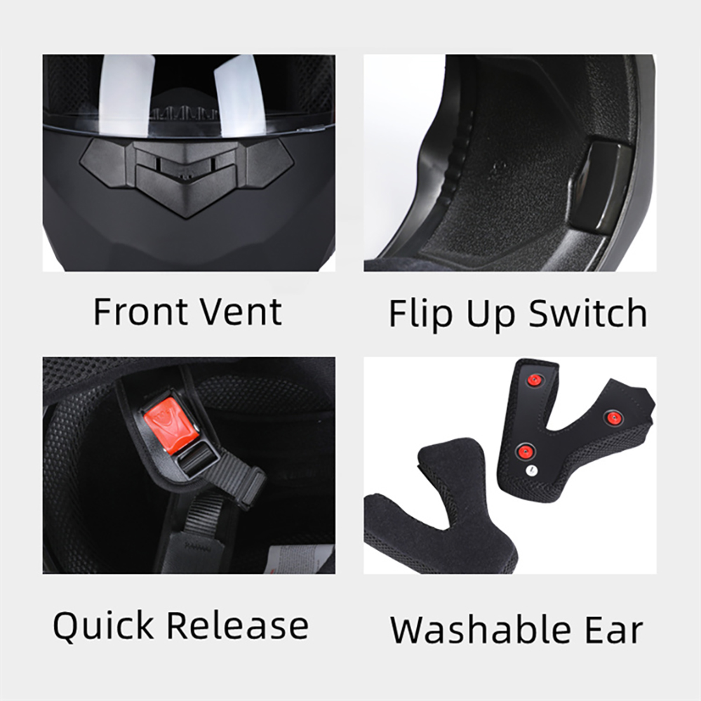 Casque intégral personnalisé r - Modular Flip Up Motorcycle Helmet Dot Approved avis et prix